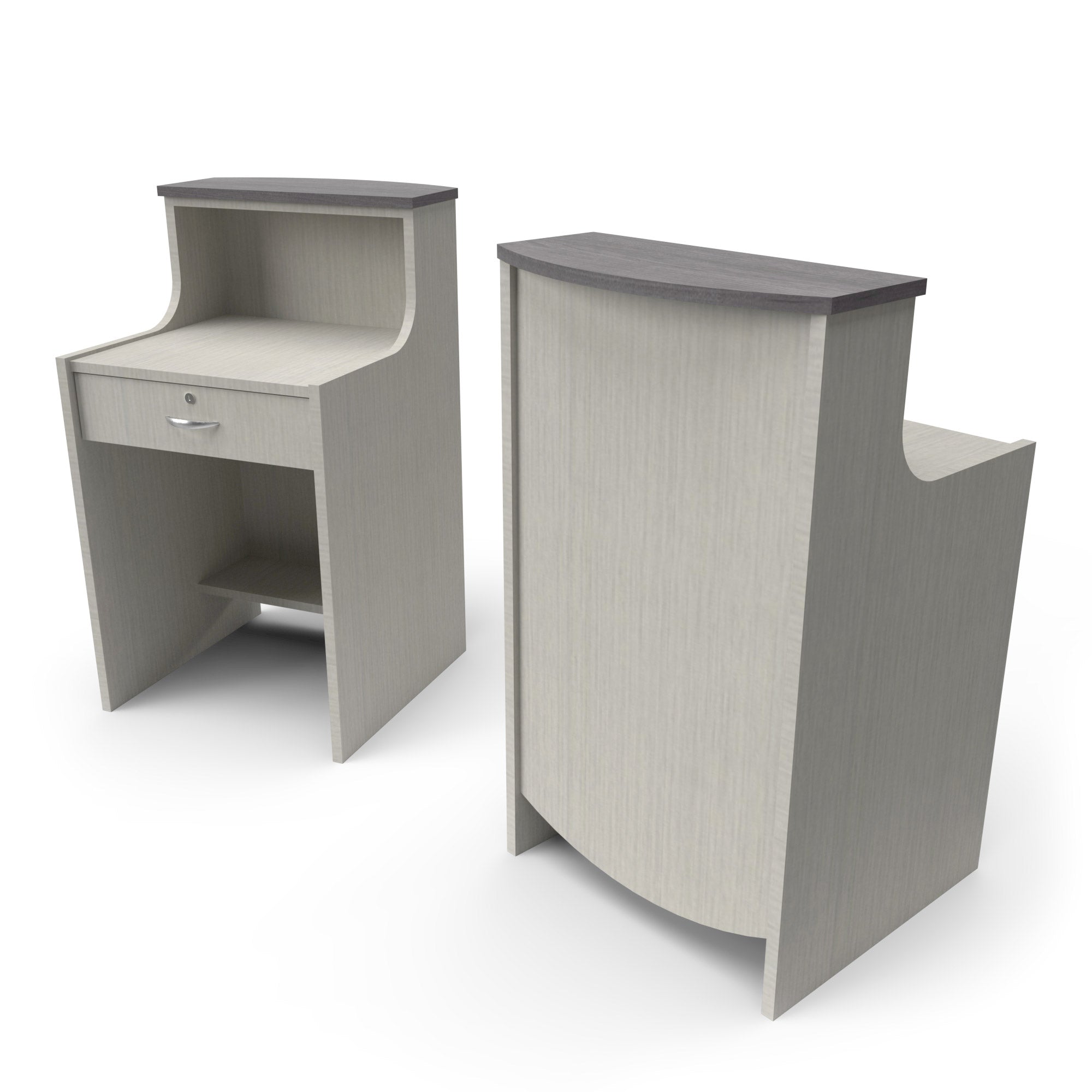Premium Cameo Maitre D' Stand - Elegant Restaurant Hostess Station for Fine Dining & Event Hosting