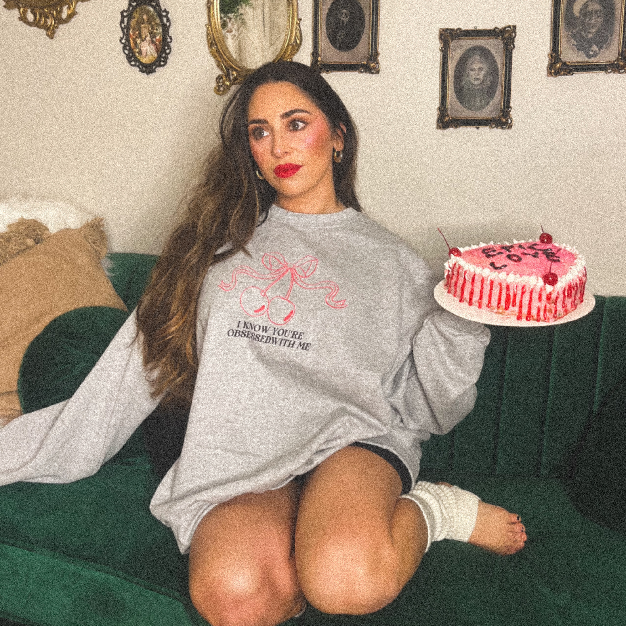 I Know You're Obsessed With Me Crewneck Sweatshirt - Trendy Unisex Pullover for Casual Wear & Street Style