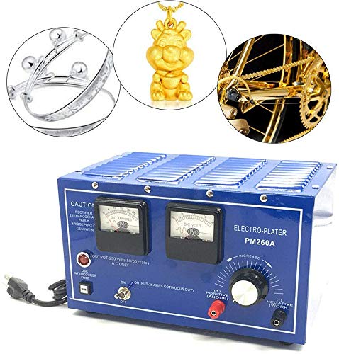 30A 110V Gold Plating Machine for Jewelry - Platinum Silver Electroplating Rectifier with US Stock | Perfect for DIY Jewelry Making, Watch Repair & Metal Coating at Home