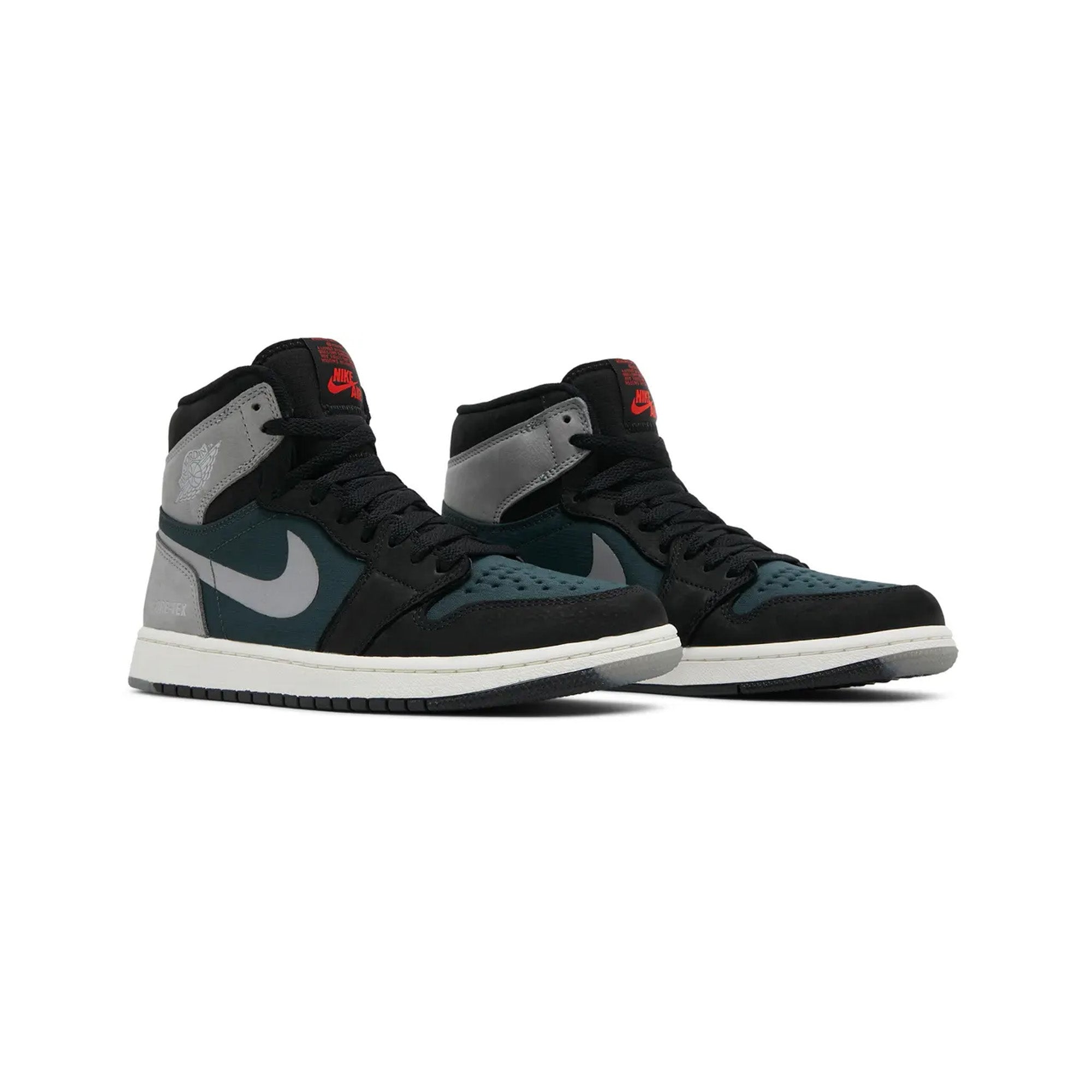 Air Jordan 1 Retro High Element Gore-Tex 'Black Particle Grey' Sneakers (2021) - Waterproof Basketball Shoes for Men, Winter & Rainy Day Fashion Streetwear