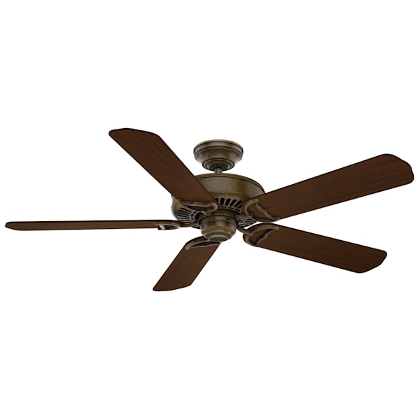 54 Inch Casablanca Panama Ceiling Fan - Aged Bronze/Walnut Finish - Perfect for Living Rooms, Bedrooms & Outdoor Spaces