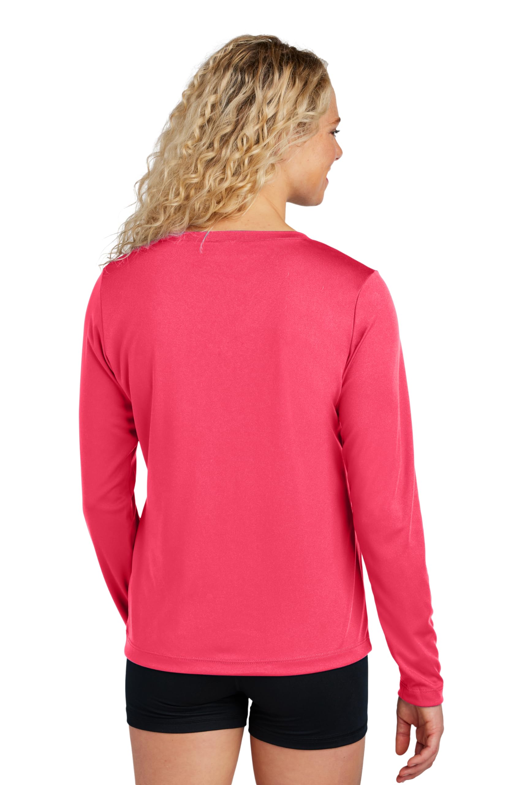 Women's V-Neck Workout Tops - Long Sleeve Gym Shirts for Fitness & Yoga (Plus Sizes)