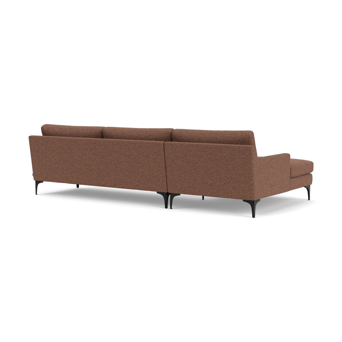 Astha Boucle Right Chaise Sofa - Modern Upholstered Sectional Couch with Chaise Lounge for Living Room, Family Room & Apartment Decor