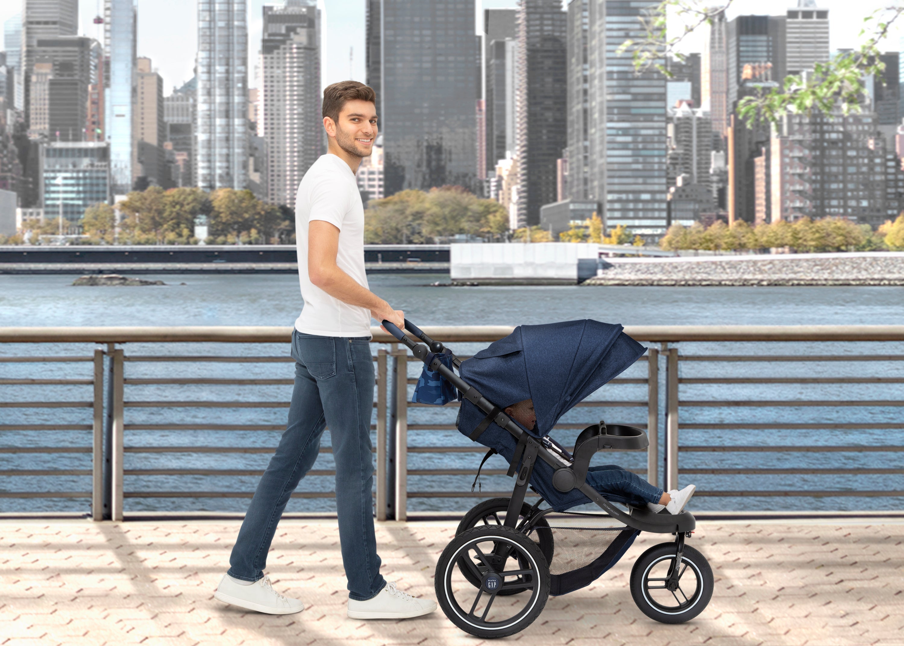BabyGap Trek Lightweight Jogging Stroller for Infants & Toddlers - Perfect for Running, Walking & Outdoor Adventures