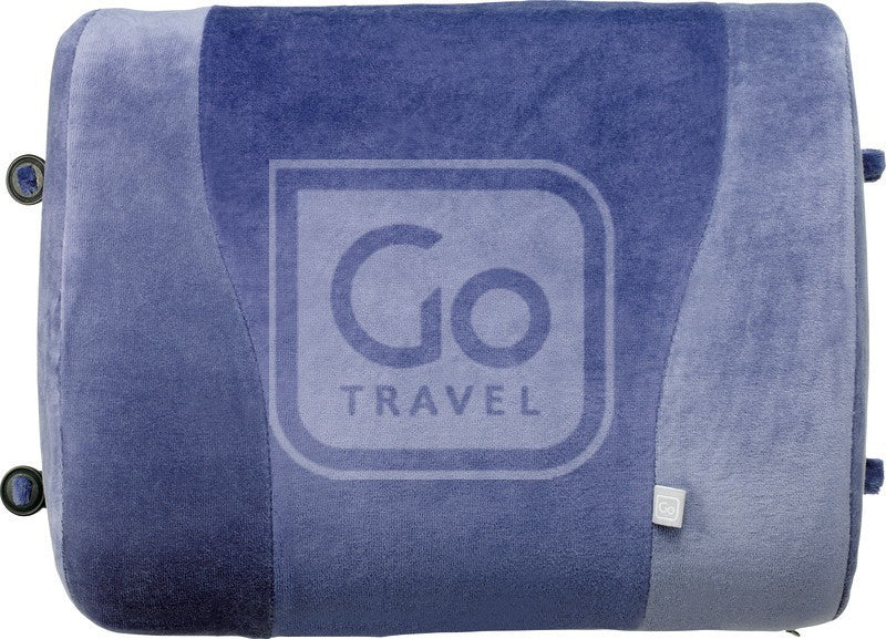 Go Travel Memory Foam Lumbar Support Pillow - Ergonomic Back Pain Relief for Office Chair, Car Seat & Airplane Travel - Portable Comfort for Home, Work & Commuting