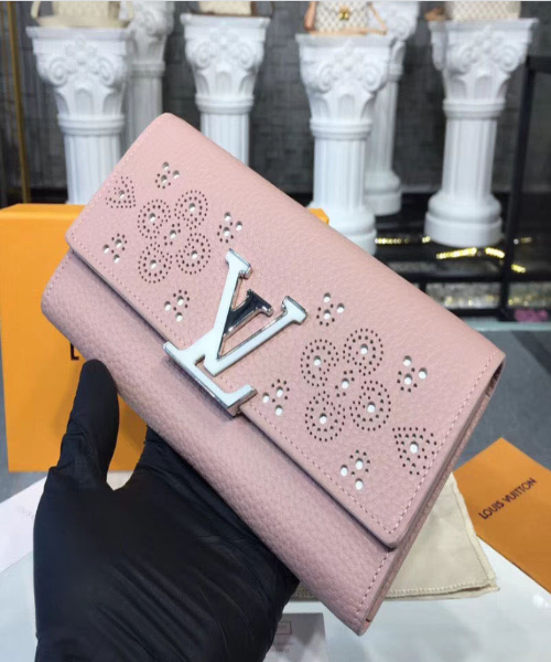 LV Compact Wallet in Taurillon Leather - Magnolia Pink | Slim & Stylish Women's Wallet for Everyday Use & Travel