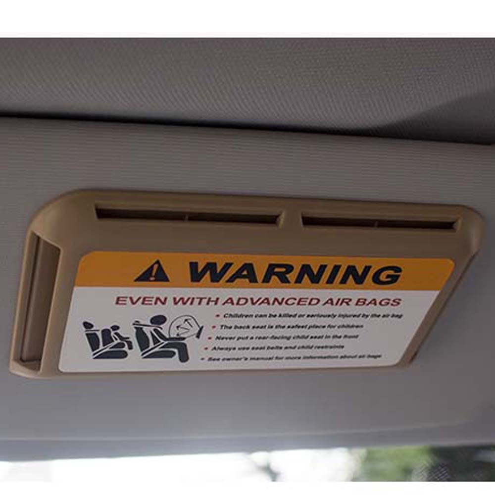Universal Car Sunshade with Phone Number Display & IC Card Holder - Beige Auto Sun Visor Organizer for Parking, Commuting, and Road Trips