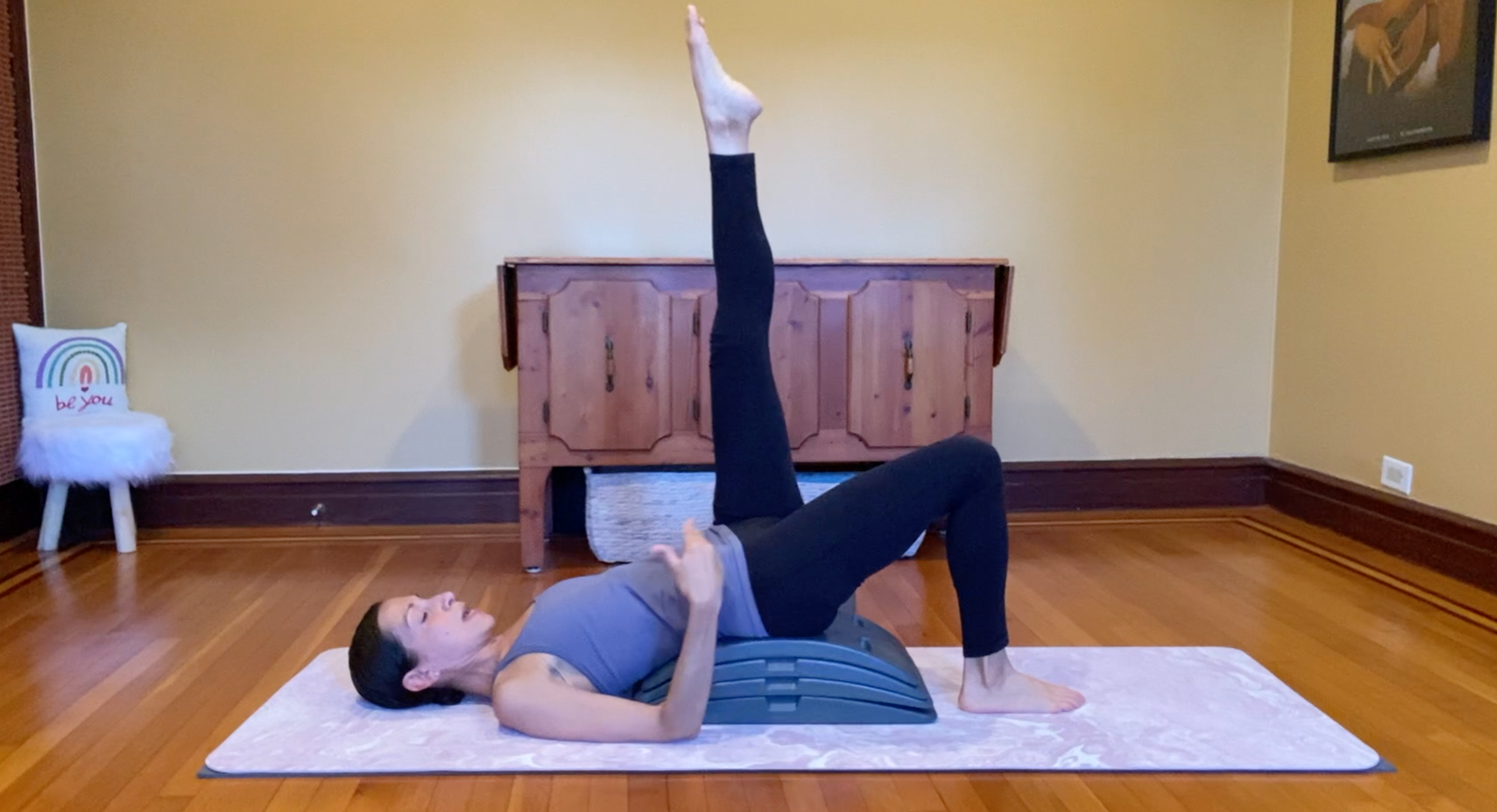 Alexandra's Pilates Back Extension & Hip Opening Workout Video - Improve Posture & Flexibility for Yoga & Fitness Enthusiasts