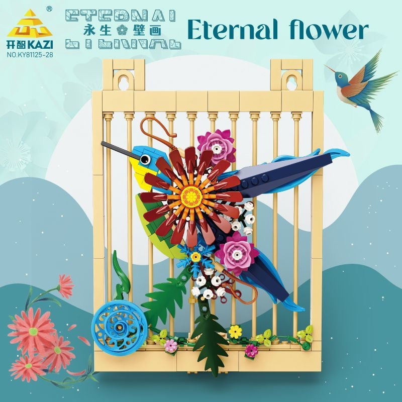 KAZI Flower Mural Wall Decal - Large Removable Vinyl Wall Stickers for Home Decor, Nursery, Bedroom, Living Room | Perfect for DIY Wall Art & Interior Design