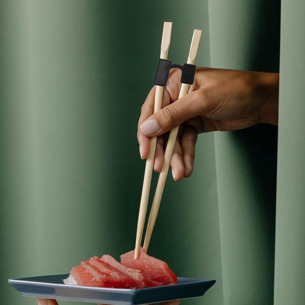 6-Piece Plastic Chopstick Helper Set - Training Tool for Kids & Beginners - Reusable Chopstick Clips for Easy Learning - Perfect for Sushi, Noodles & Asian Cuisine