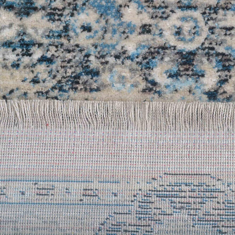 Machine Made Polyester Area Rugs 6'x9' Rectangle - Classic Oriental Traditional Design Multicolor Low Pile Carpet for Living Room, Bedroom & Dining Room | Rugsotic Carpets (M00104)