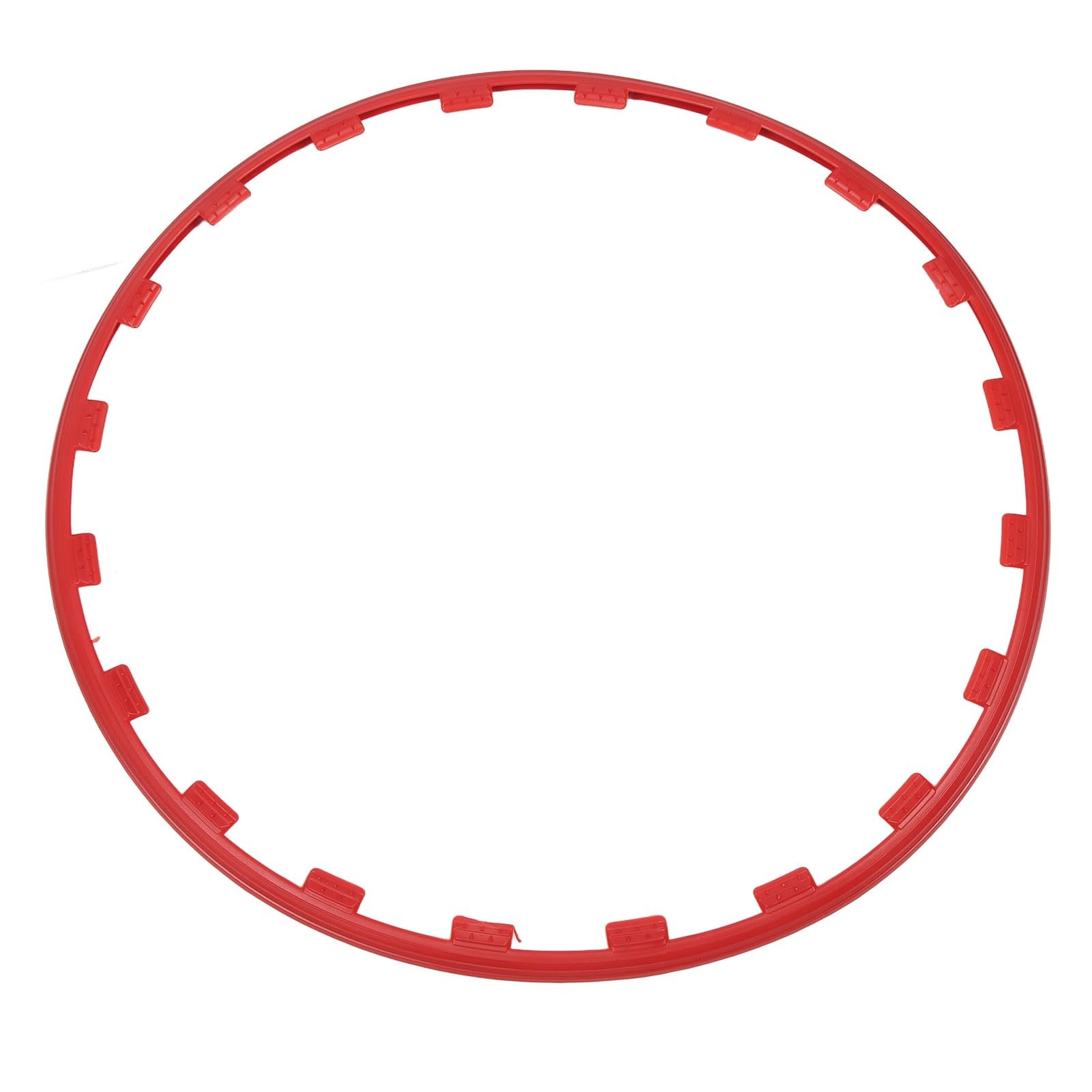 FOSA 4PCS Wheel Rim Rings - Stylish & Durable 19 Inch Wheel Edge Trim Protector for Cars & Trucks (Red) | Perfect for Off-Road Adventures & Custom Vehicle Styling