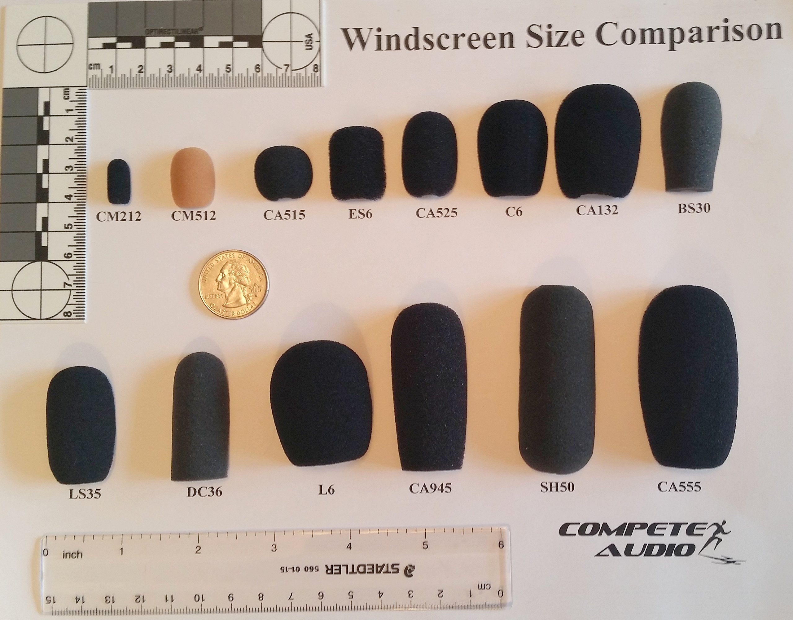 50-Pack Black Foam Microphone Windscreens for Headset & Lapel Mics - Perfect for Fitness Centers, Podcasting & Live Streaming