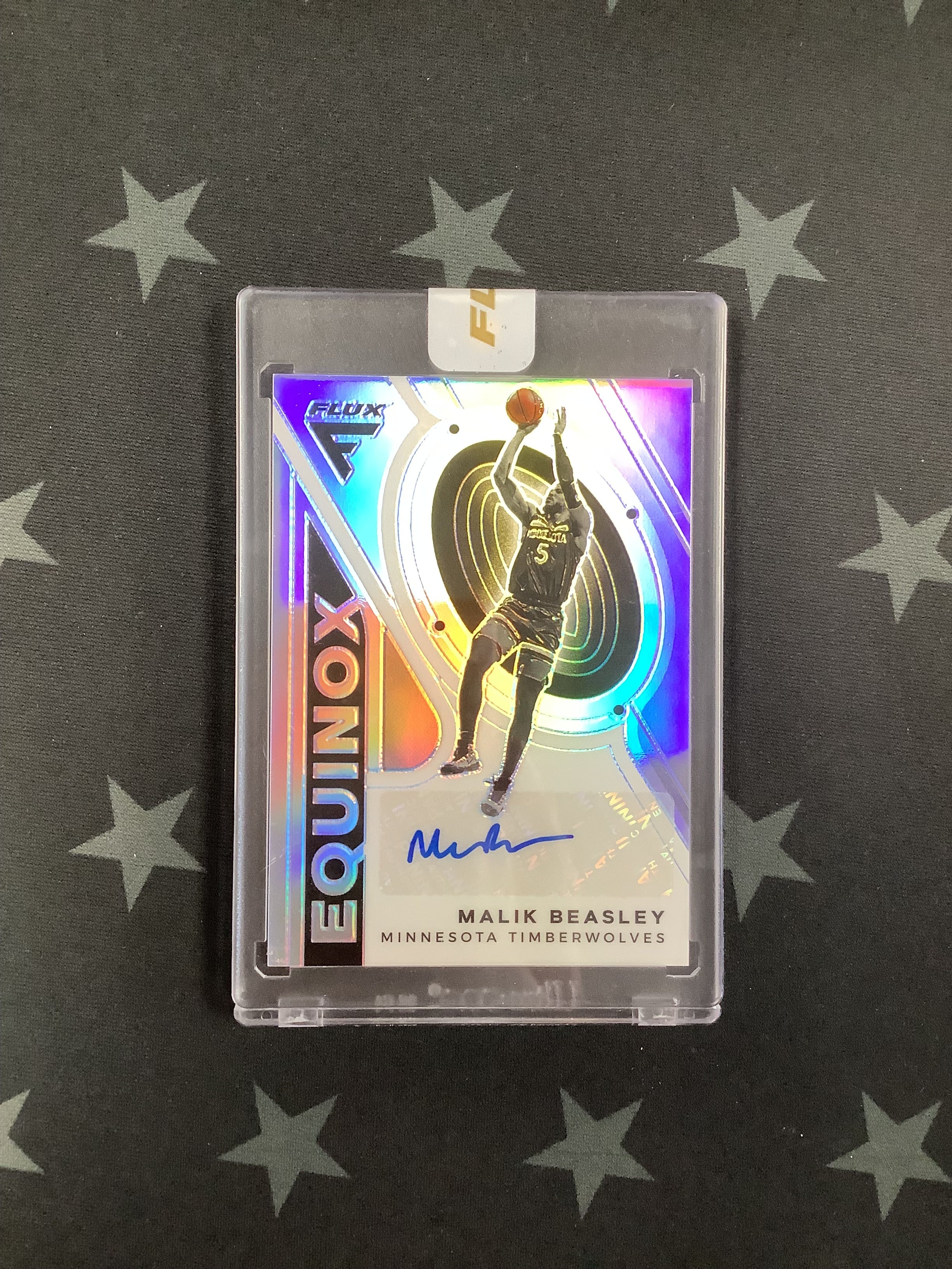 2020-21 Panini Flux Basketball Silver Equinox Malik Beasley #EQ MBE /25 - Rare NBA Trading Card for Collectors & Basketball Fans