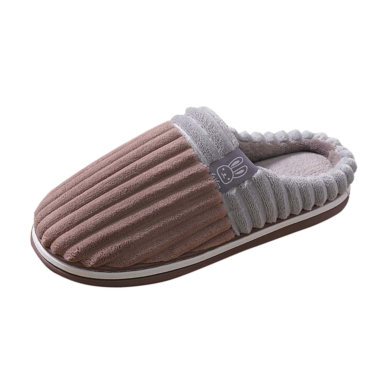 Cozy Fleece Lined House Slippers - Warm Indoor Shoes for Women & Men - Perfect for Winter, Home, Office & Relaxation