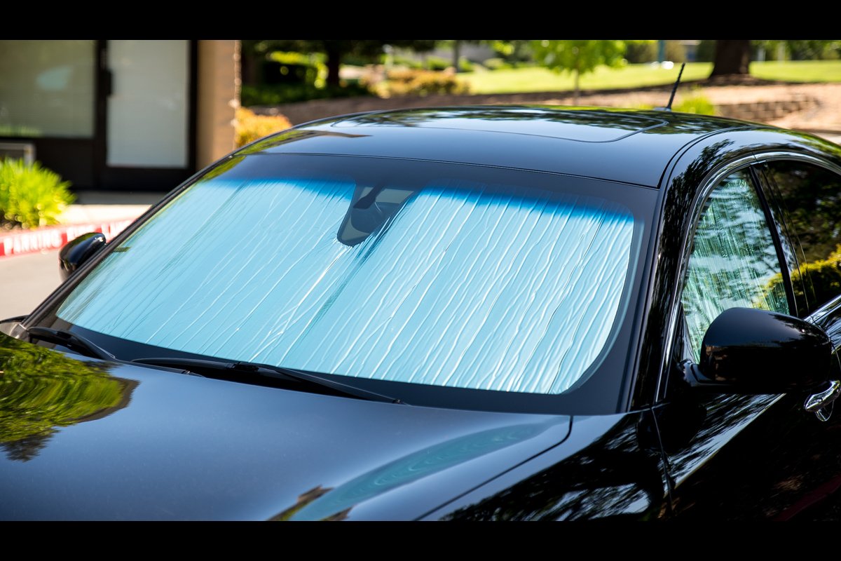 Custom Fit Windshield Sunshade for 2019-2023 Dodge Charger | UV Protection & Heat Shield | Made in USA | Perfect for Parking & Road Trips