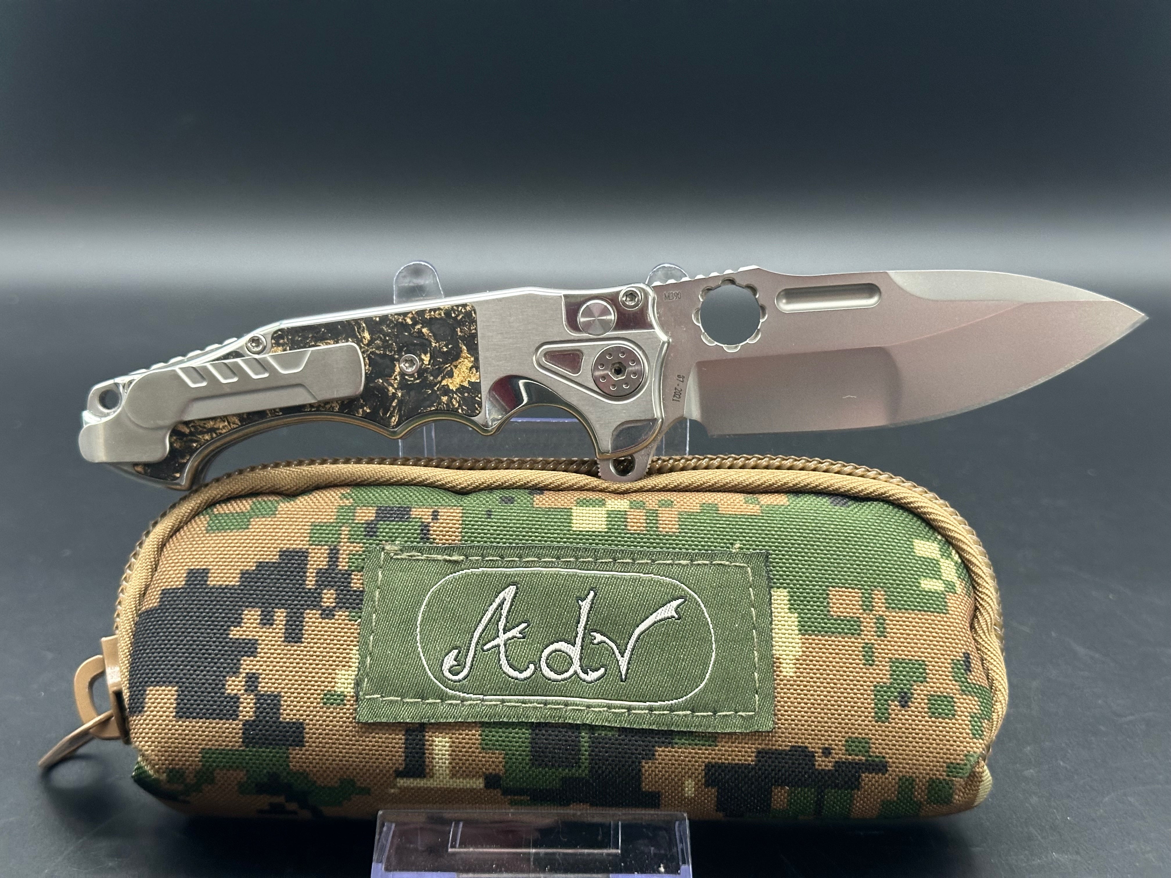 ADV Mini Pit Boss Model 2 Tactical Folding Knife - EDC Pocket Knife for Outdoor, Camping & Everyday Carry | Durable Stainless Steel Blade with G10 Handle