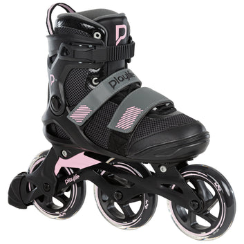 Playlife GT 110 Inline Skates for Women - Adjustable Pink Roller Skates for Kids & Adults - Perfect for Outdoor Fitness, Roller Rinks & Recreational Skating