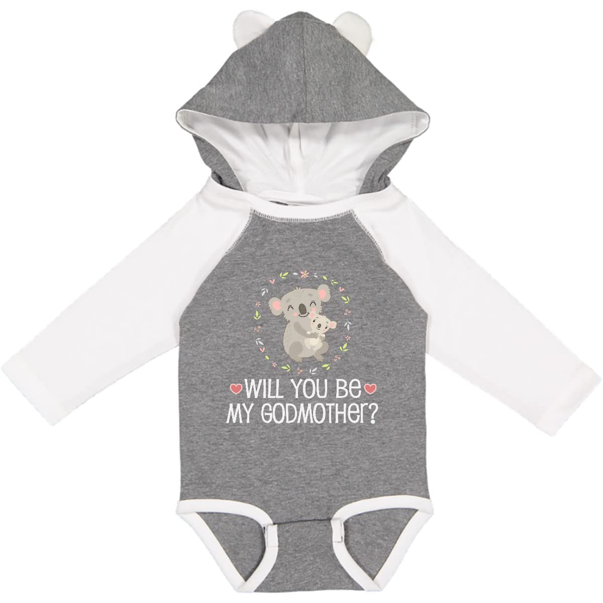 Inktastic Godmother Proposal Announcement Long Sleeve Baby Bodysuit - Perfect for Gender Reveals, Baby Showers & Special Family Moments