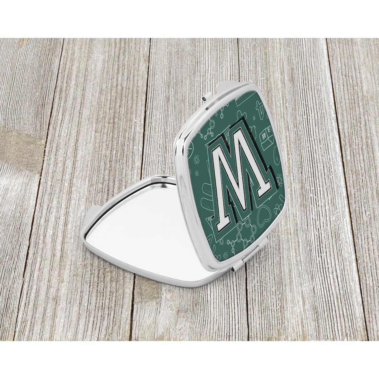 Caroline's Treasures CJ2010-WSCM Letter W Compact Mirror - Portable Folding Handheld Travel Makeup Mirror for Women & Girls, Perfect for Back to School, Gifts, Purse & Cosmetic Bag | Great for Touch-Ups On-The-Go, Travel, School & Daily Makeup Routine