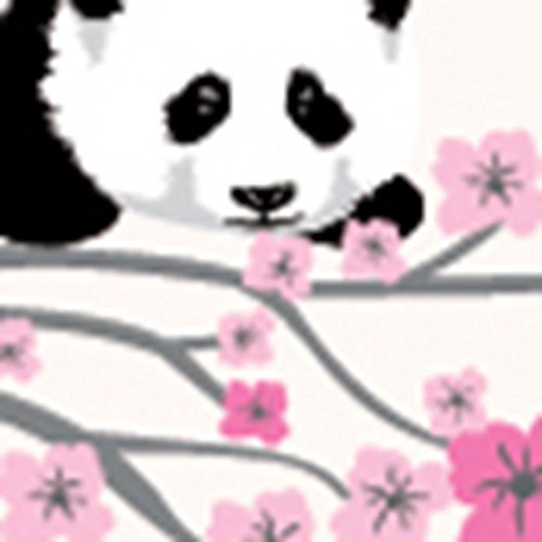 Pink Grey With Panda