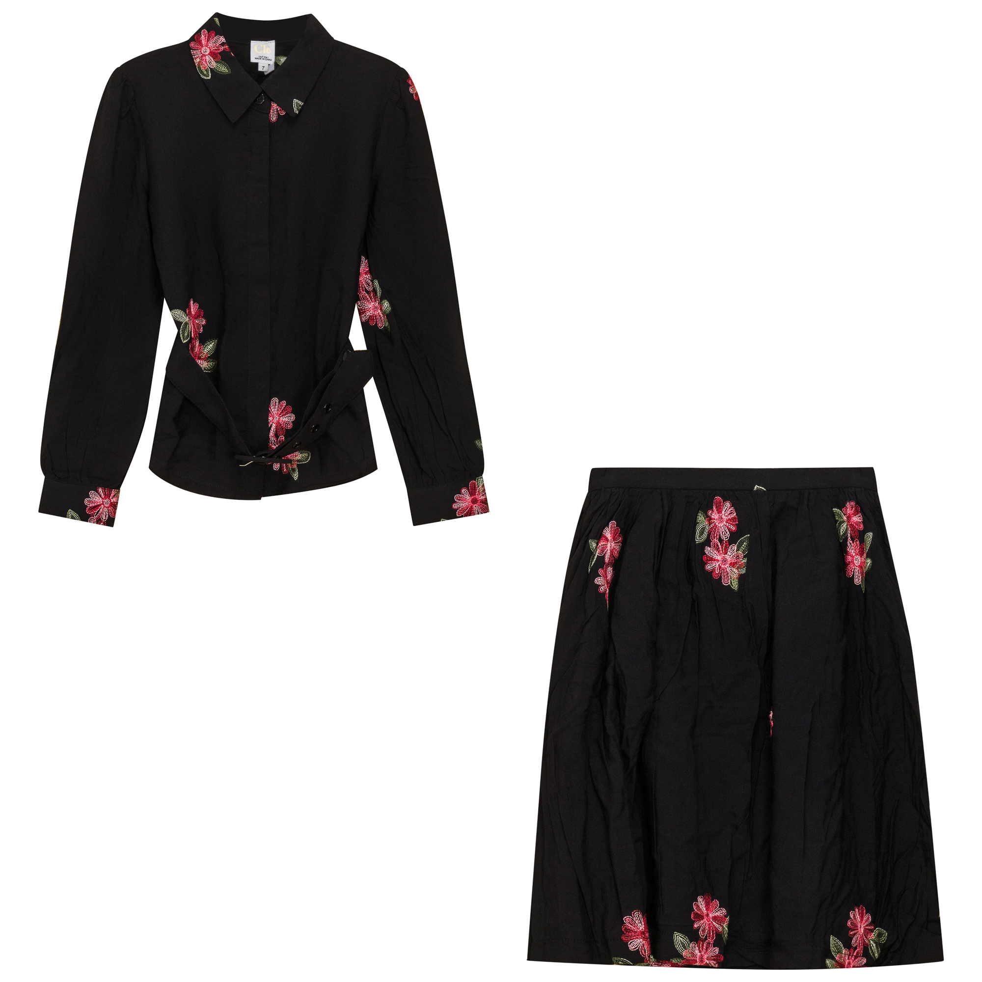 Stylish Woven Embroidered 2-Piece Outfit Set for Women | Casual & Party Wear | Perfect for Dates, Office & Special Occasions