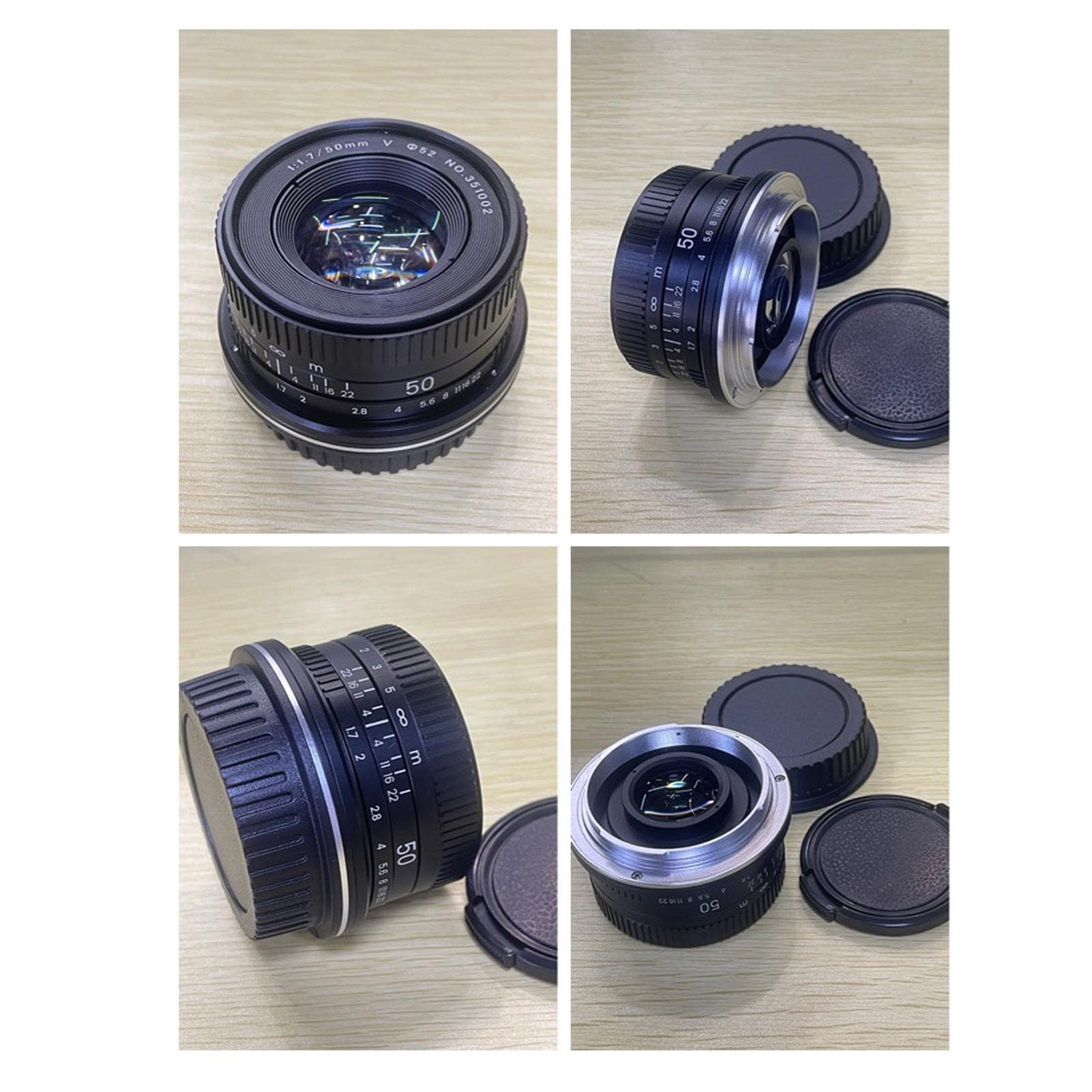 50mm F1.7 Full Frame Manual Focus Lens - Large Aperture Prime Lens for Nikon F Mount DSLR & Mirrorless Cameras - Perfect for Portrait, Street & Low Light Photography