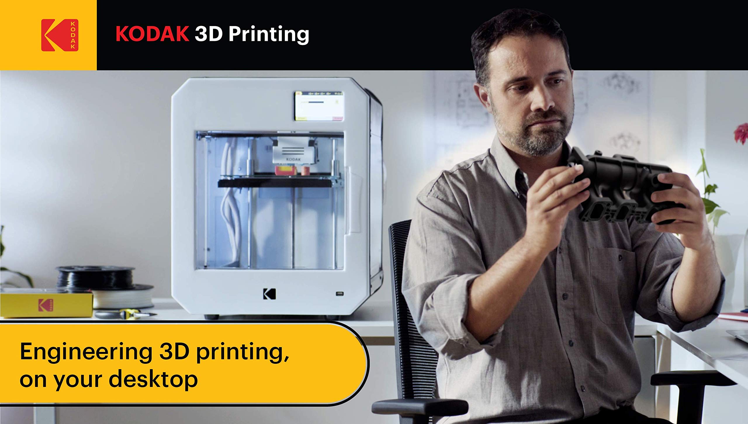 Premium KODAK FLEX 98 Flexible TPU 3D Printer Filament - 2.85mm, 750g (1.6lbs) Spool, White, +/-0.03mm Accuracy - Low Moisture Filament in Vacuum Aluminum Ziploc Bag - Compatible with Most FDM Printers - Perfect for Flexible Prototypes, Phone Cases & Wearable Tech Accessories