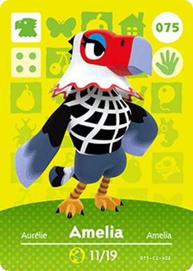 Amelia Animal Crossing Amiibo Card - Series 1 Collectible Trading Card for Nintendo Switch | Perfect for Gaming, Collecting & Gifting