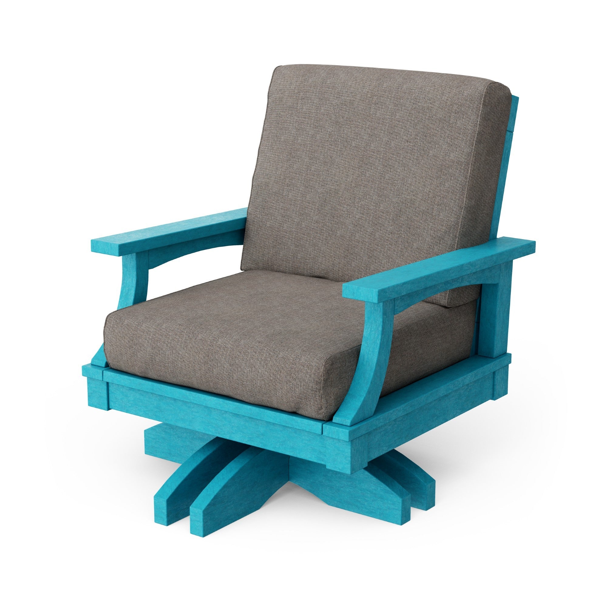 Heritage Deep Seating Swivel Chair - 360° Rotating Patio Lounge Chair with Cushions, Weather-Resistant Outdoor Furniture for Garden, Poolside & Backyard Relaxation