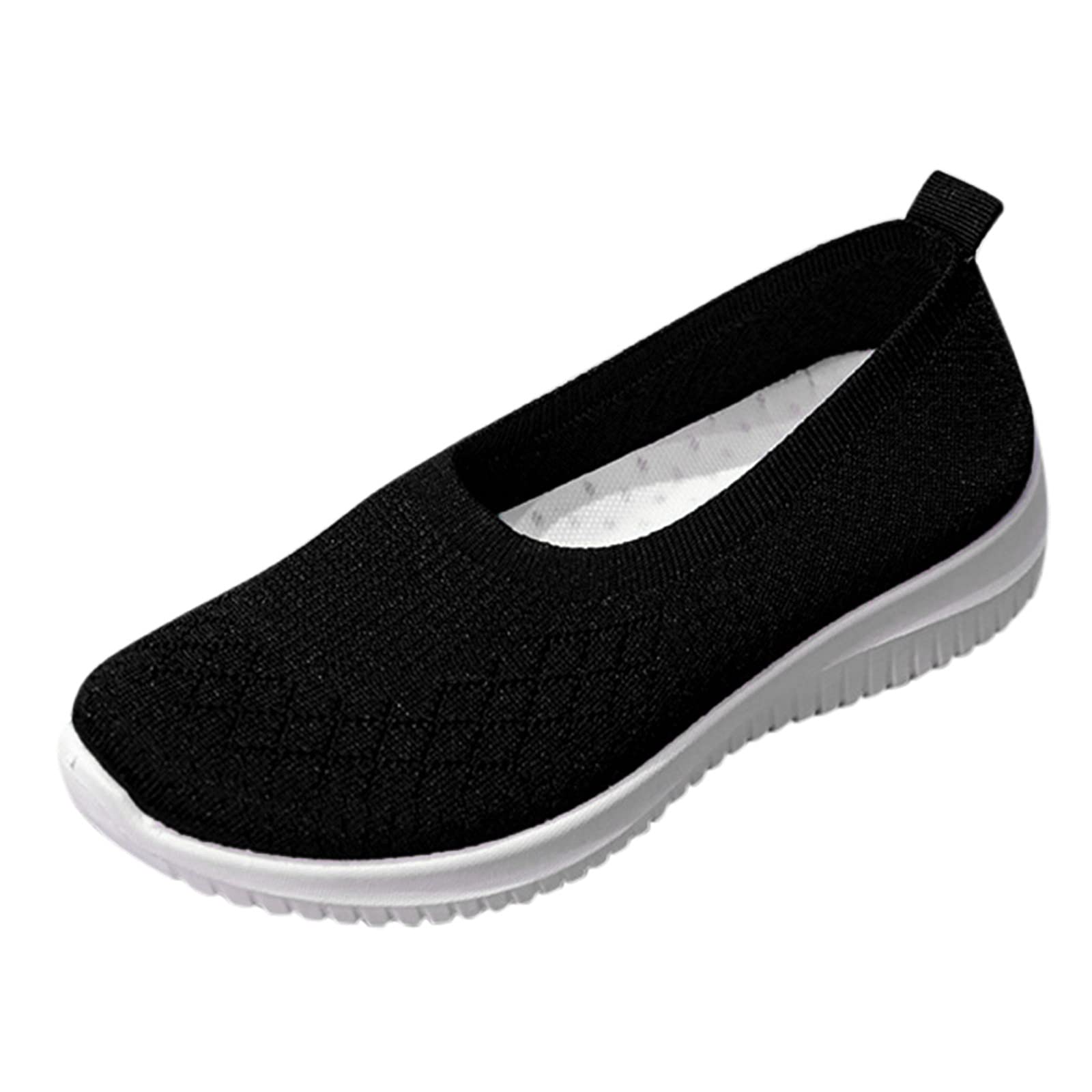 **Women's Breathable Mesh Tennis Shoes - Lightweight Comfort Sneakers for Court, Walking & Running | Slip-On Athletic Shoes for Outdoor Sports & Casual Wear | White**
