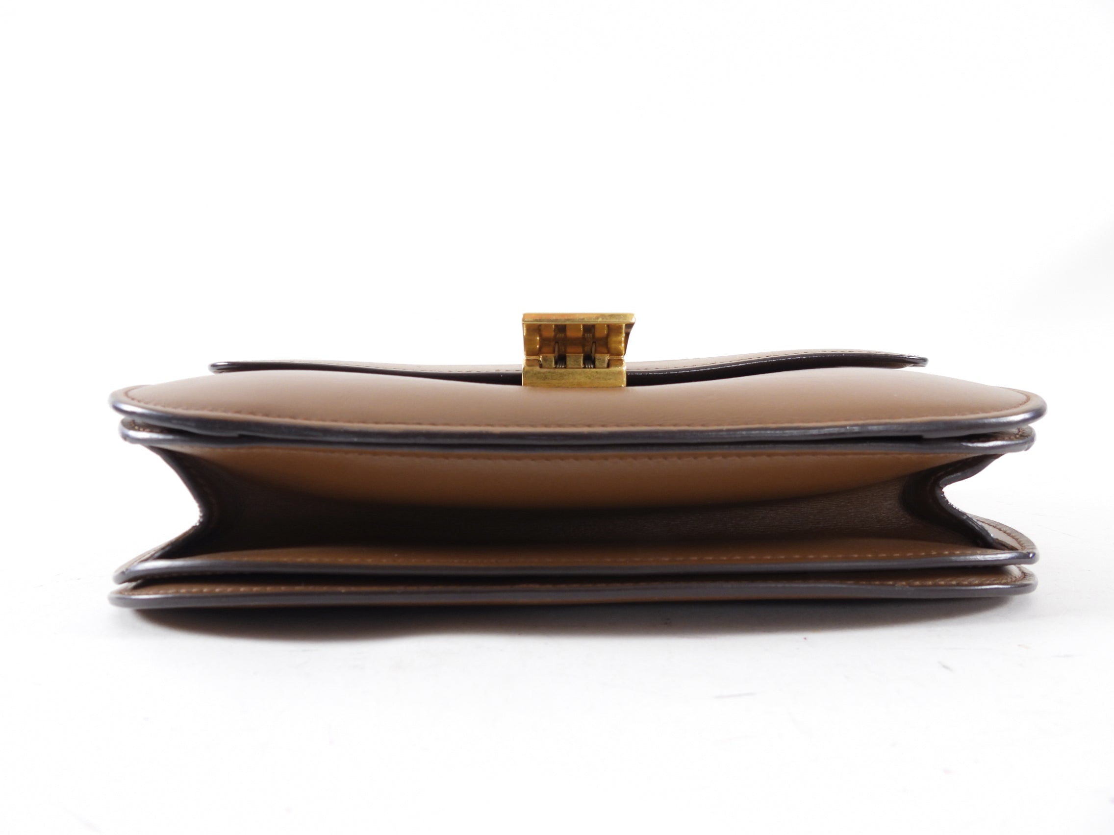 Celine Medium Box Bag in Brown Leather - Stylish & Timeless Crossbody Bag for Women | Perfect for Work, Travel & Everyday Use
