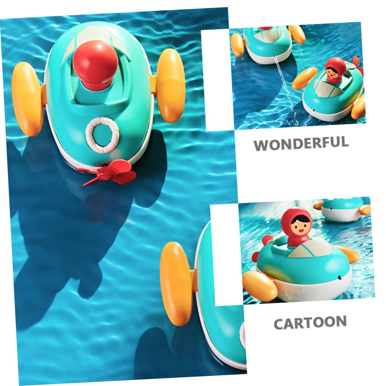 DRESSOOS Wind-Up Bath Toys for Kids - Fun Spring-Powered Bathtub & Pool Toys - Educational Plastic Water Play Toys for Toddlers - Perfect for Bath Time, Sensory Play & Learning Activities