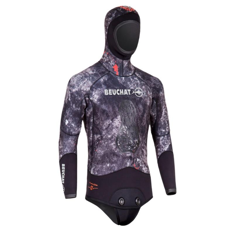 Beuchat TRIGOBLACK 7mm Neoprene Scuba Diving Wetsuit Jacket - Warm & Flexible for Cold Water Diving, Spearfishing & Snorkeling