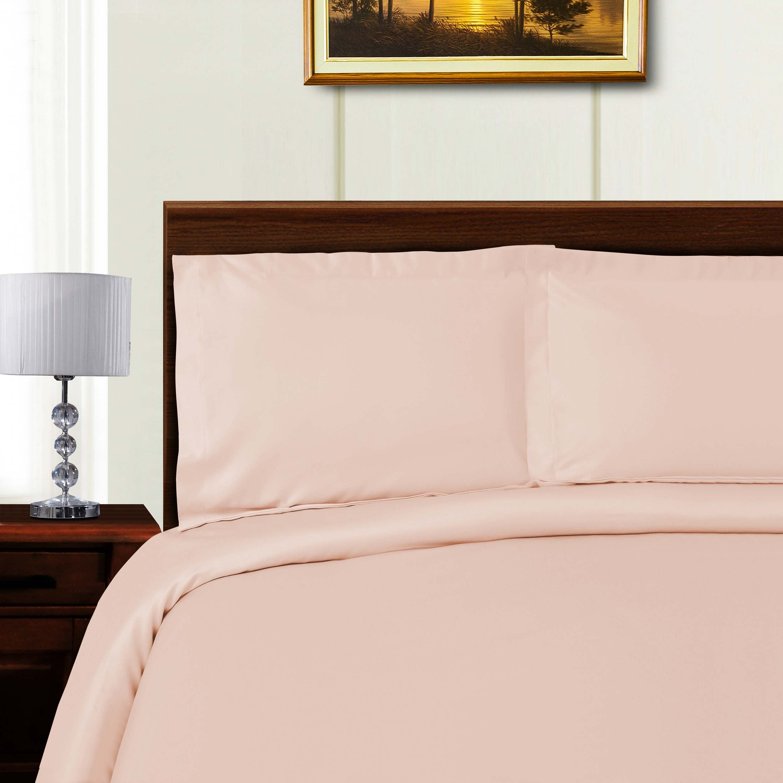1000 Thread Count Wrinkle Resistant Solid Duvet Cover Set - Ultra Soft Luxury Bedding for Master Bedroom & Guest Room - Perfect for All Seasons & Hotel-Style Comfort