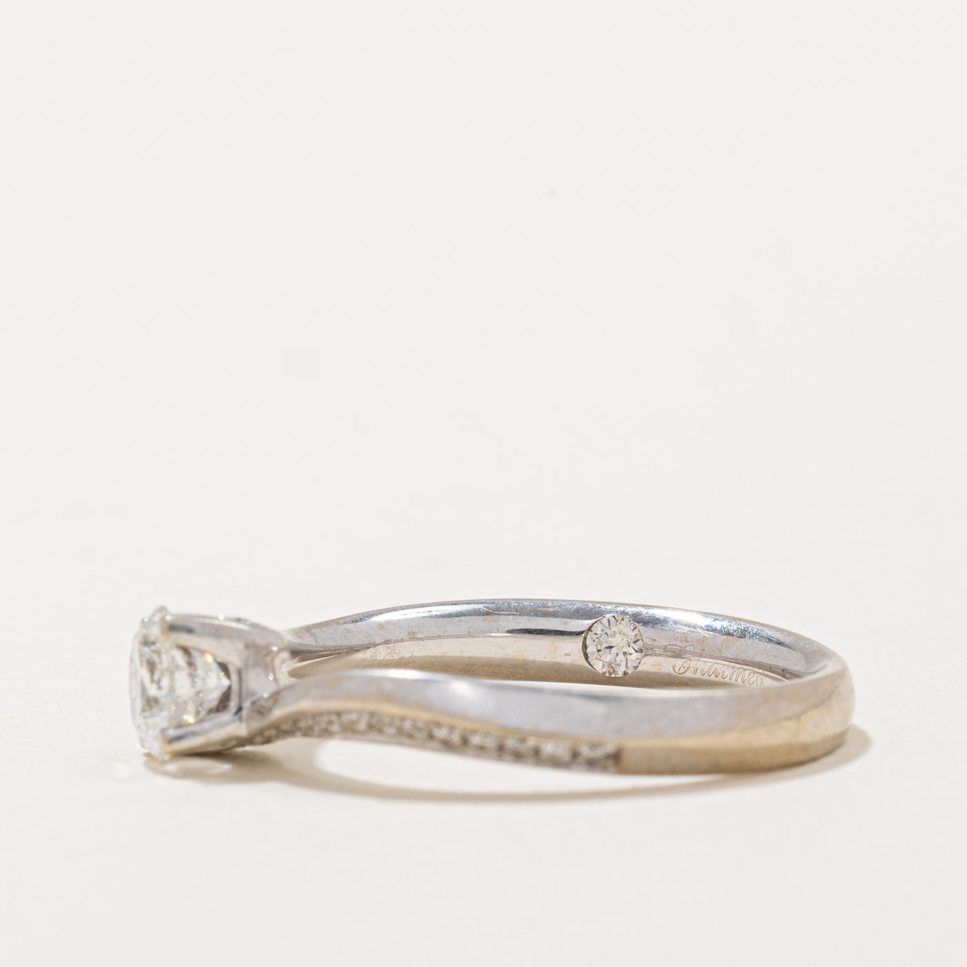 0.555ctw Diamond Bypass Engagement Ring - Size 5.5 - Elegant Wedding Band for Proposals & Anniversaries