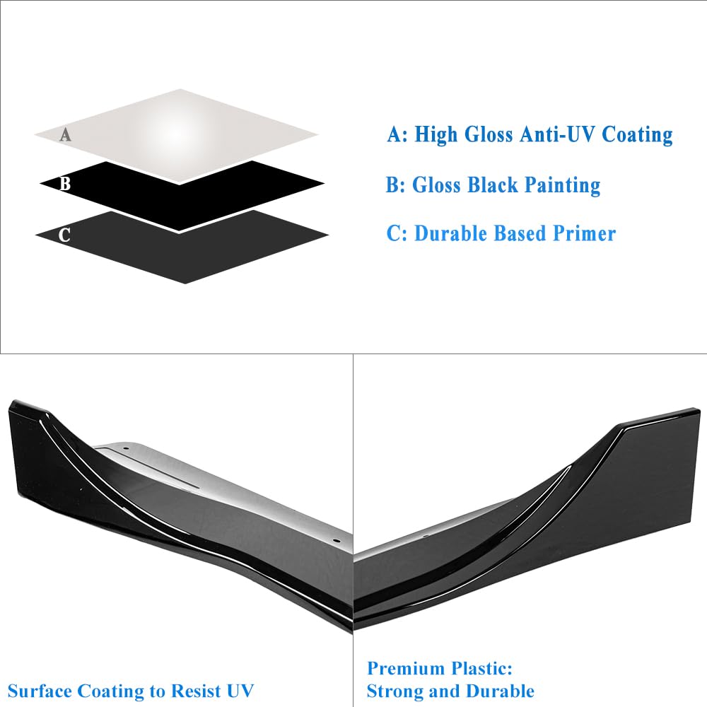 Gloss Black Painted Side Skirts Extension for 2020-2024 Tesla Model Y - Enhance Style & Aerodynamics for a Sleek Look | Perfect for Car Enthusiasts & Custom Builds