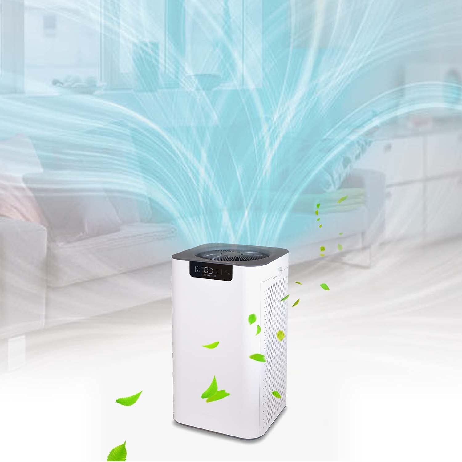 Soleus Air Multi-Room Hospital Grade HEPA Air Purifier with UV-C & Plasma Technology - 8-Stage Filtration, PM2.5 Laser Sensor, LED Display - Covers 1000 Sq.Ft - Ideal for Bedrooms, Living Rooms & Offices