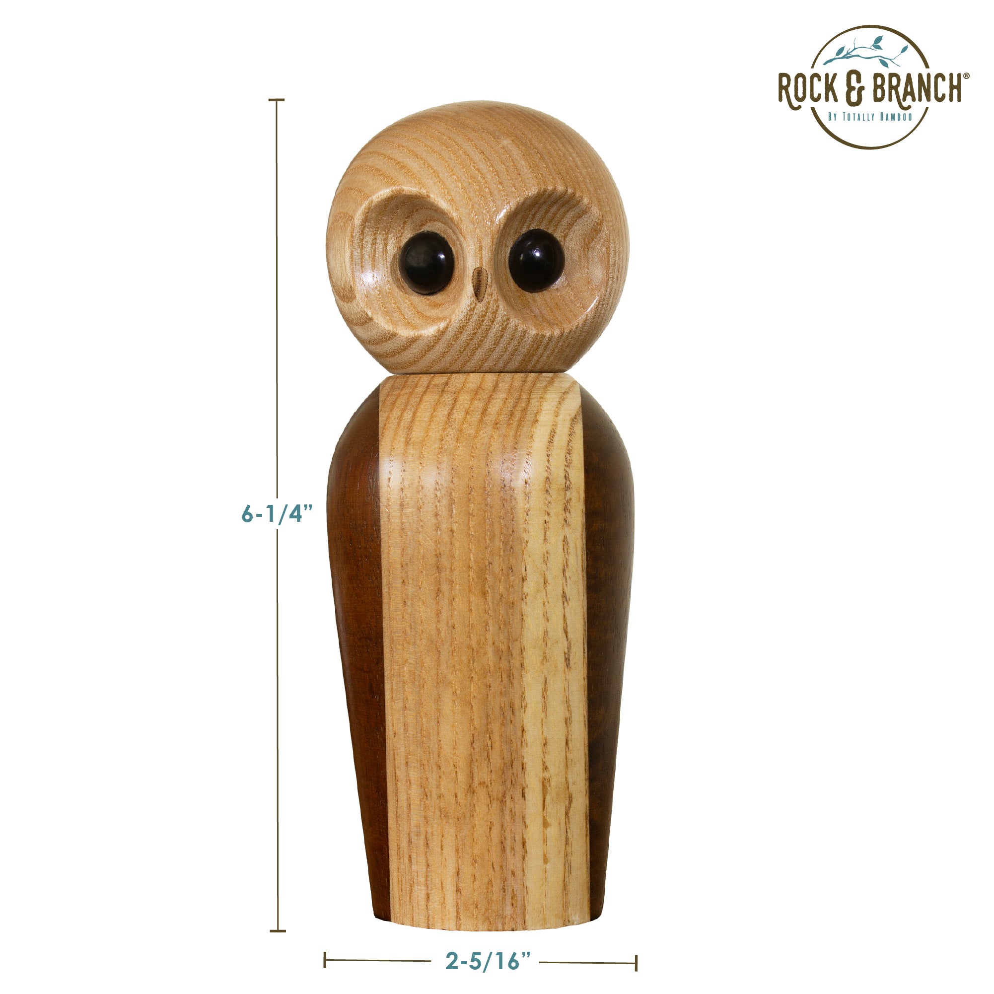 Premium Owl-Shaped Pepper Grinder - Handcrafted Wooden Salt and Pepper Mill with Ceramic Mechanism - Perfect for Kitchen, Dining Table & Gift Giving