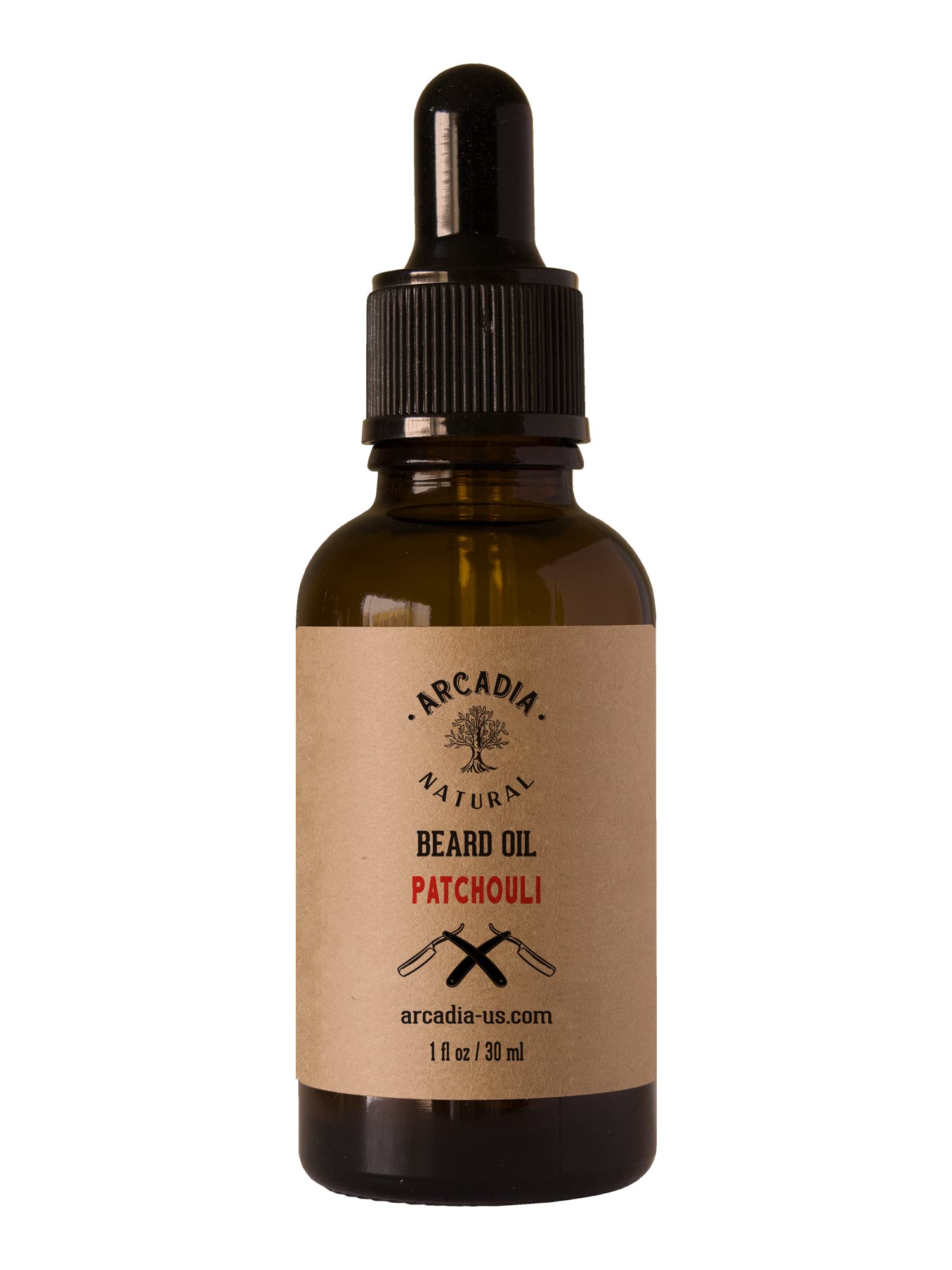 Premium Beard Growth Oil with Patchouli & Natural Oils - Moisturize & Soften Facial Hair - Ideal for Men's Grooming & Styling Routine