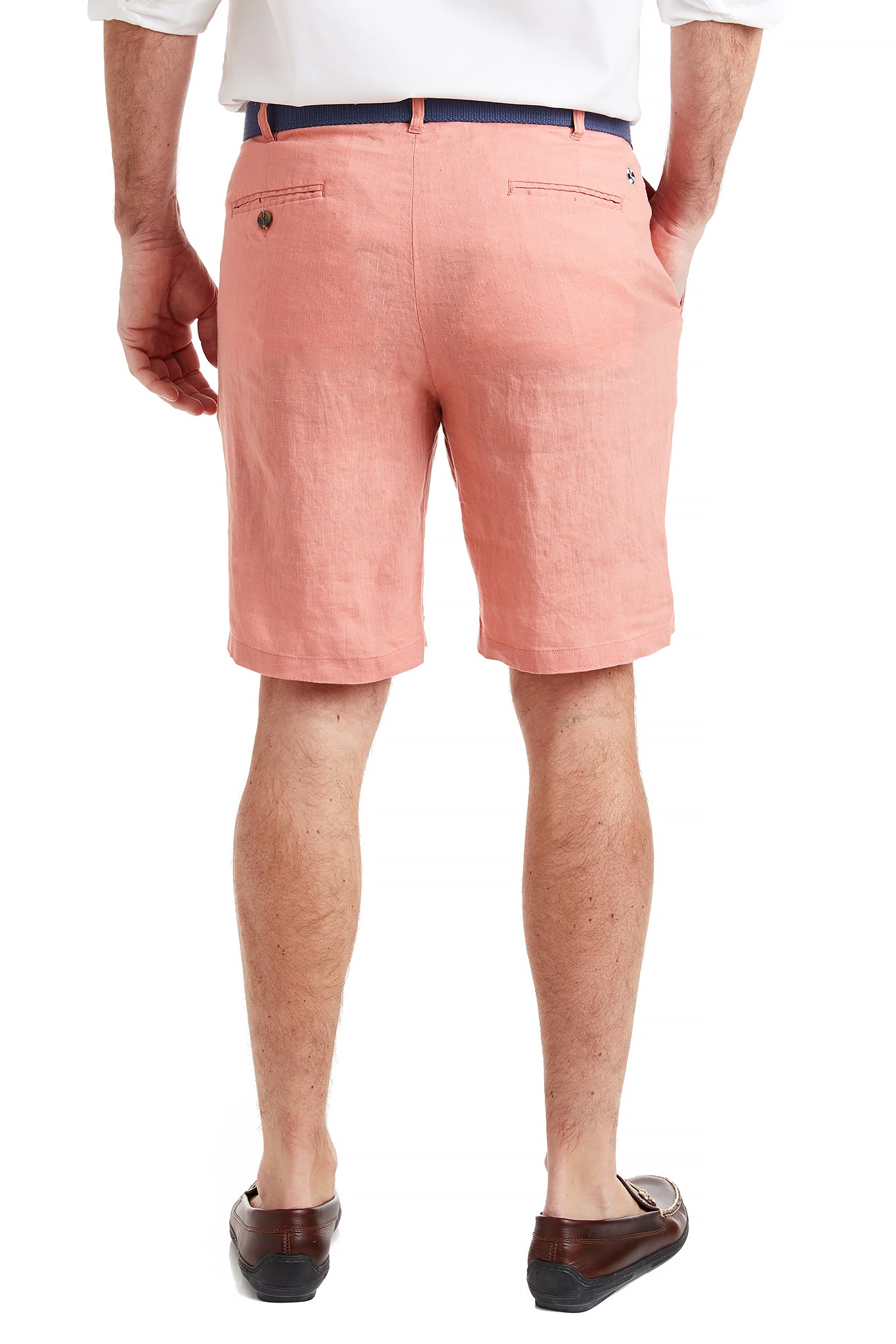 Cisco Short Linen Nantucket Red - Premium Linen Shorts for Men | Comfortable Summer Casual Wear for Beach, Vacation & Outdoor Activities