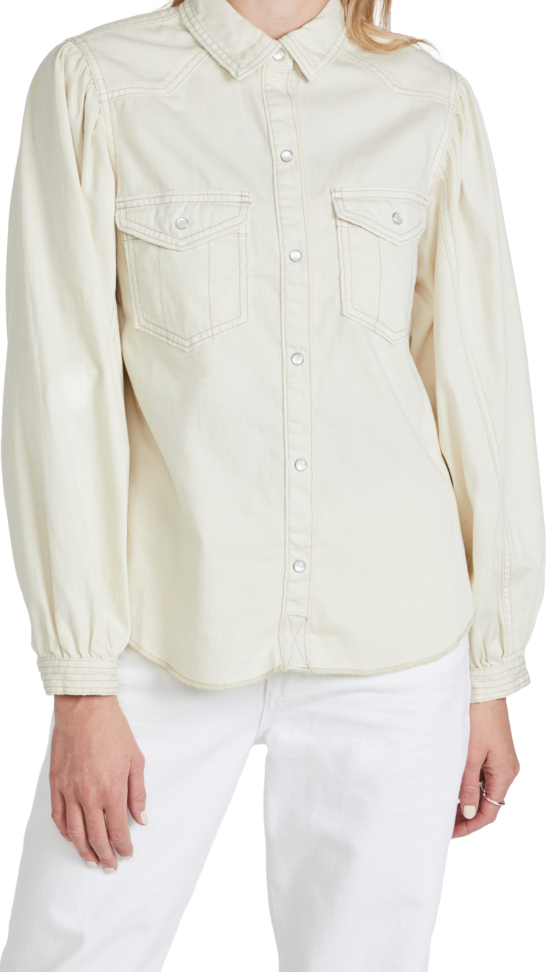 Free People Women's Love Denim Button Down Shirt - Casual & Stylish Denim Top for Everyday Wear, Date Nights & Boho Outfits