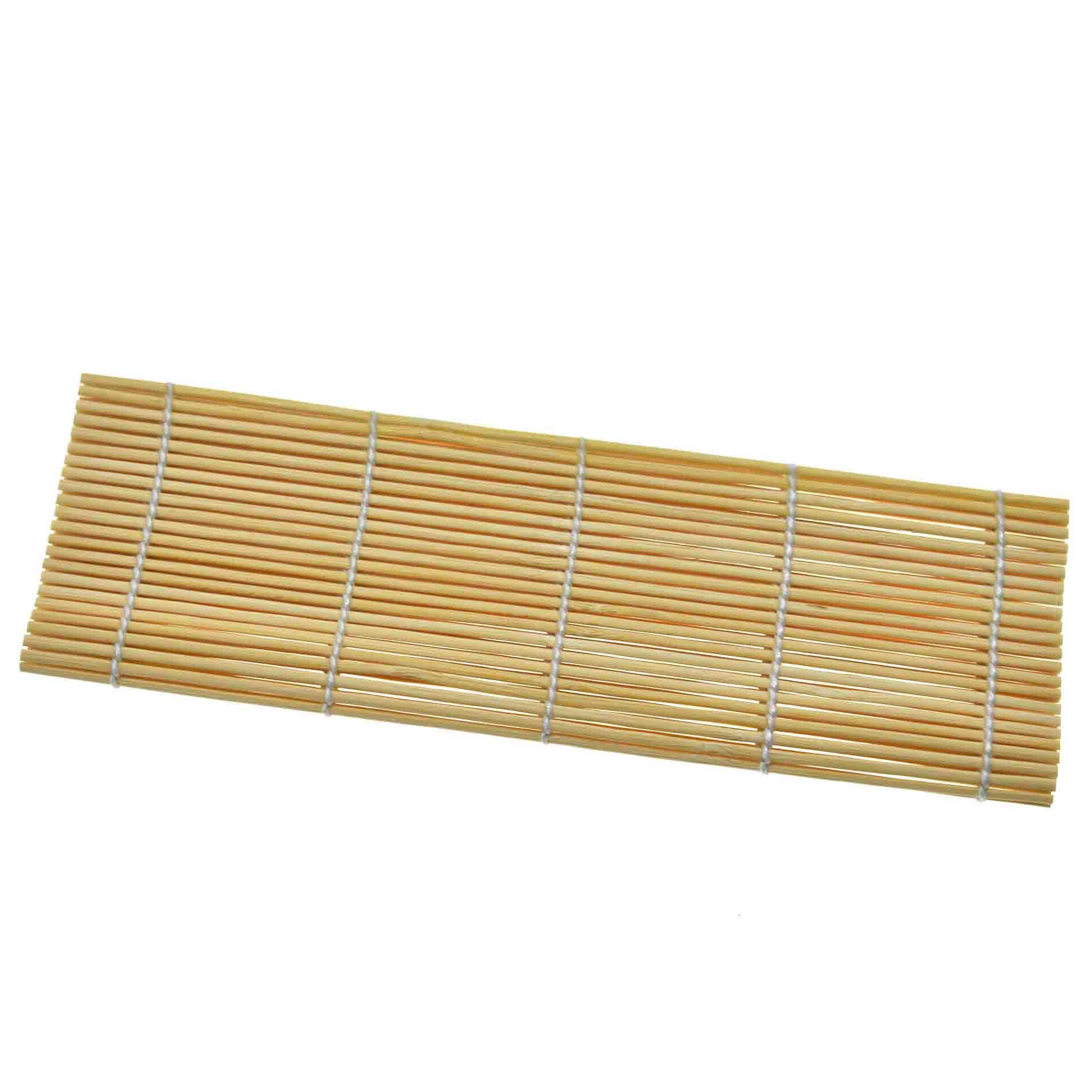 Premium Bamboo Sushi Rolling Mat - Japanese DIY Sushi Maker Kit for Onigiri, Rice Rolls & Chicken Rolls | Authentic Sushi Making Tool for Home Kitchens & Asian Cooking Enthusiasts