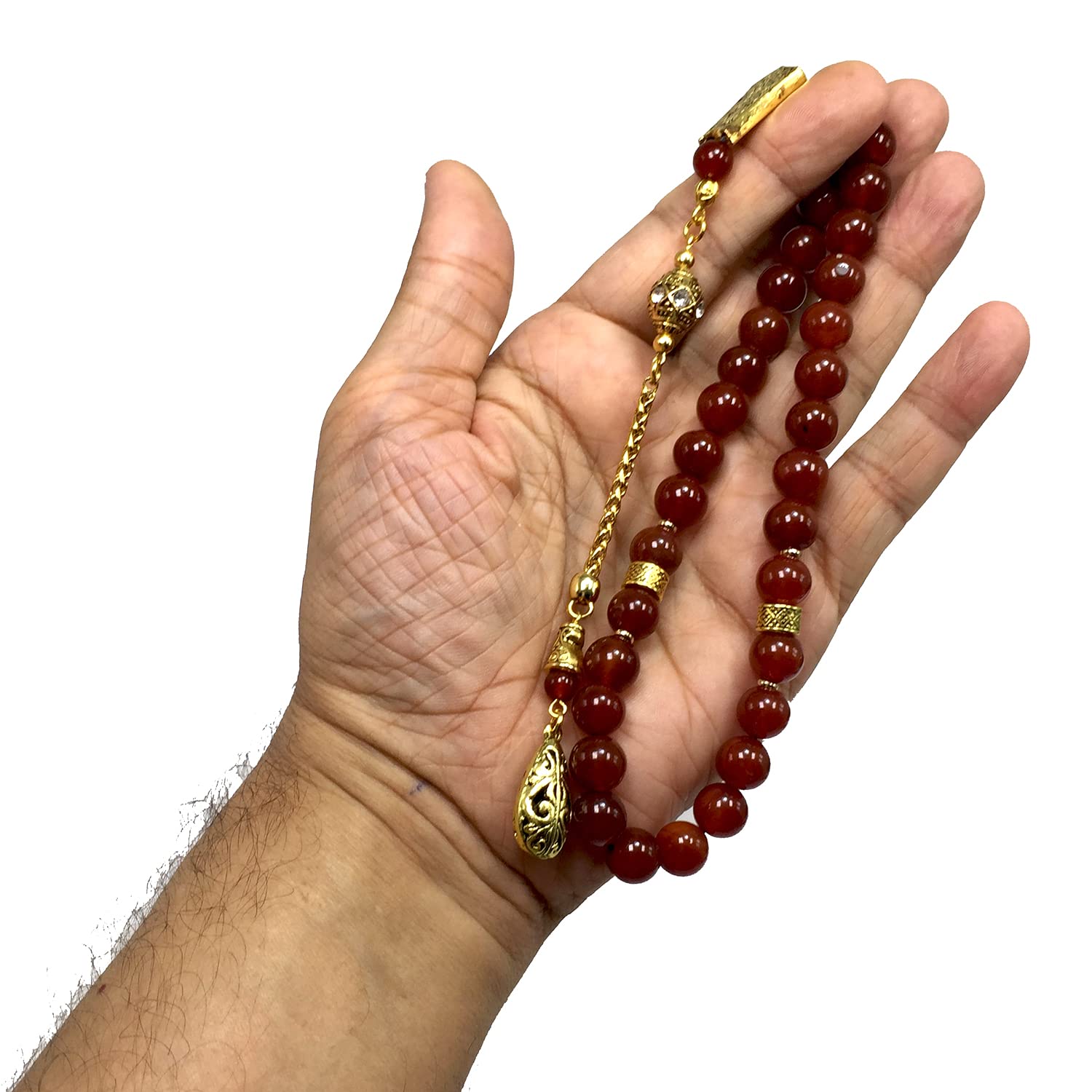 Premium Prayer Beads - Handmade Tasbih, Misbaha, Rosary for Meditation, Stress Relief & Spiritual Practice | Perfect for Muslim, Christian, Buddhist Prayer & Worry Bead Therapy