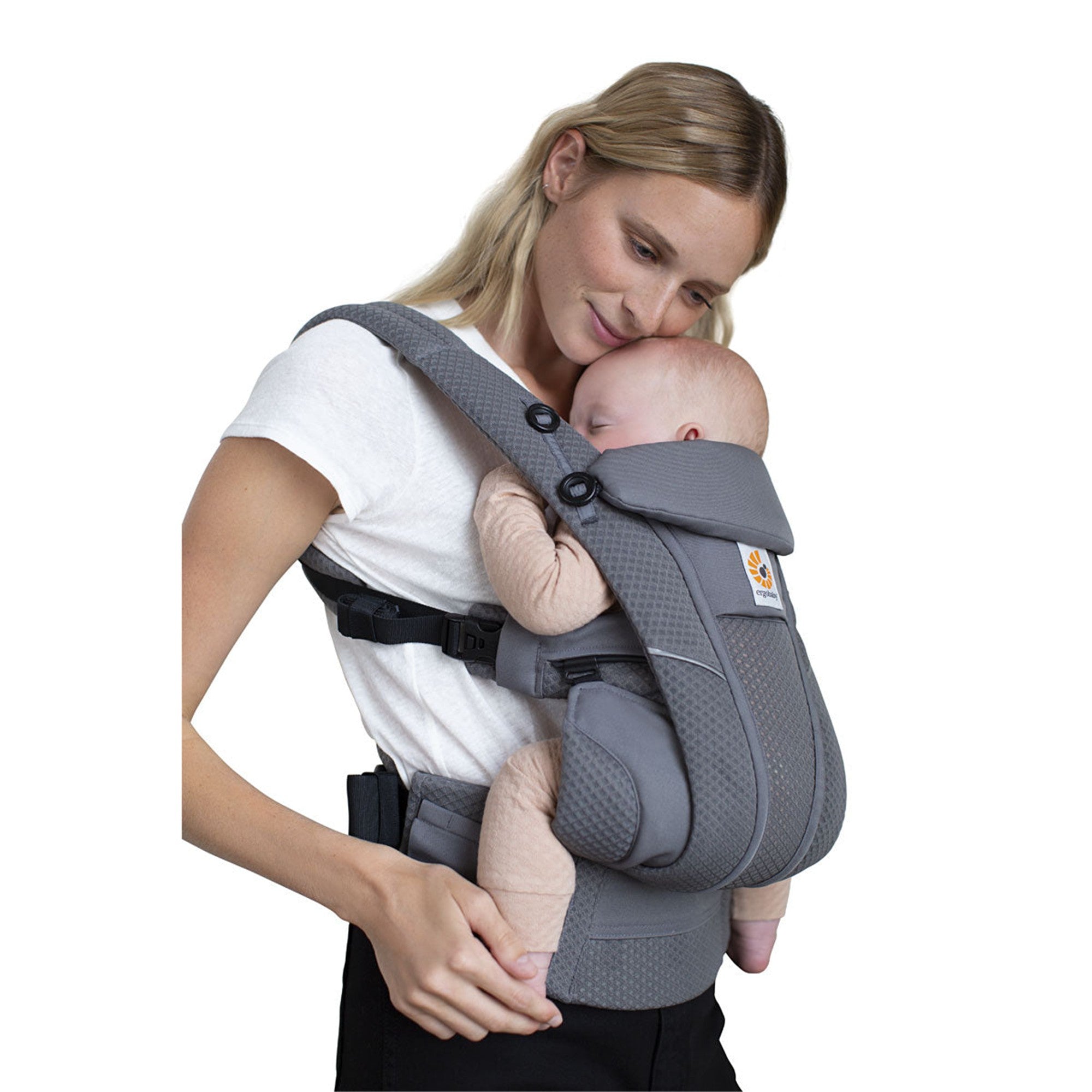 Ergobaby Omni Breeze Baby Carrier - Lightweight & Breathable for Newborn to Toddler (Graphite Grey) | Perfect for Hiking, Travel & Everyday Use