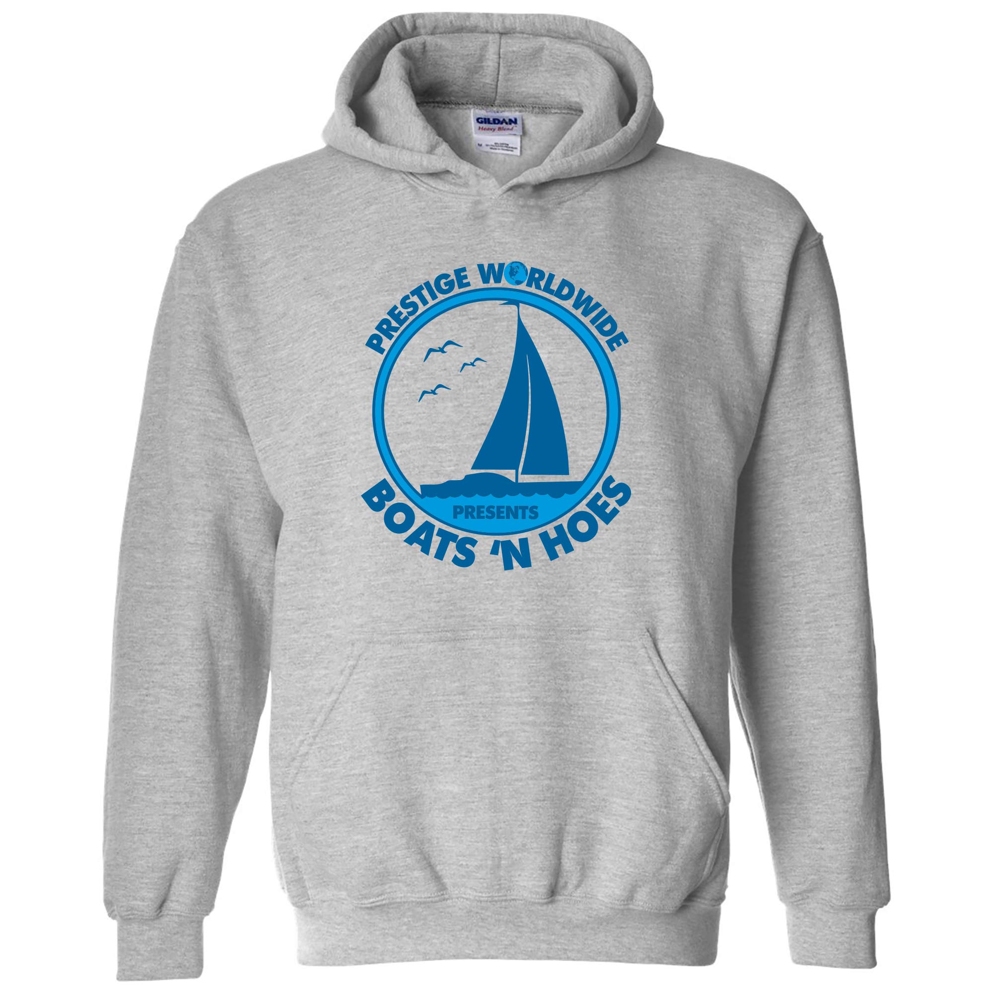 UGP Campus Apparel Prestige Worldwide - Funny Summer Boating Hoodie | Comfortable Cotton Pullover for College Students & Boat Lovers | Perfect for Beach Parties, Yacht Trips & Campus Life