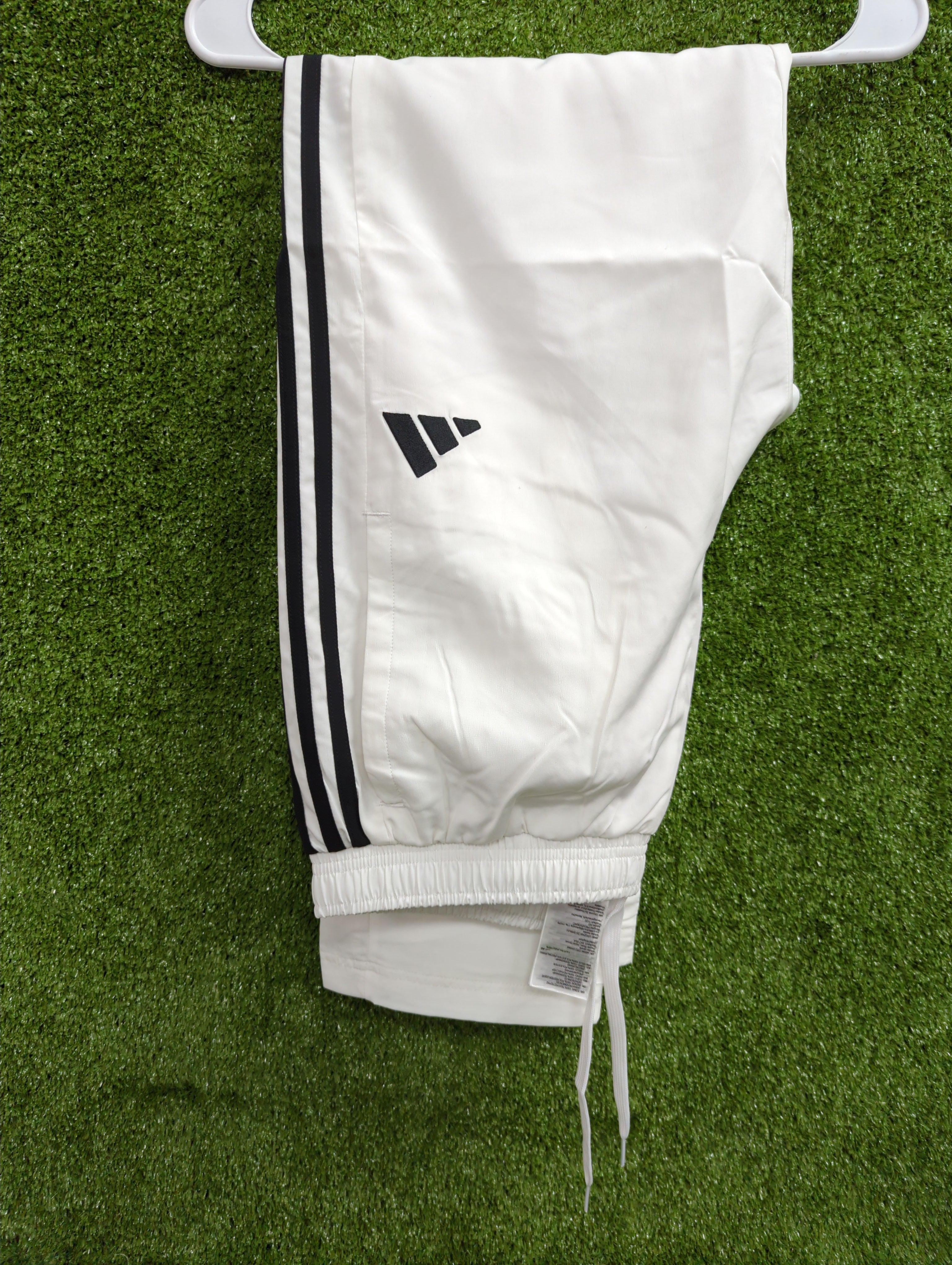 Adidas 3 Stripes Woven Cricket Tracksuit for Men - White | Comfortable Athletic Jogging Suit | Perfect for Cricket Training & Casual Wear