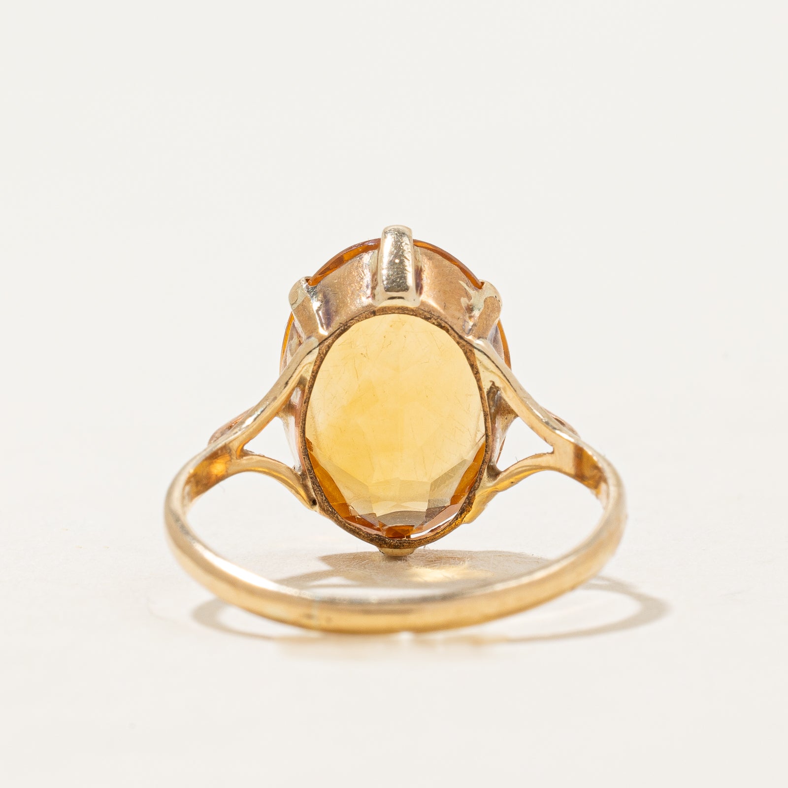 5.0ct Citrine Cocktail Ring for Women - Size 7.25 - Elegant Statement Jewelry for Parties, Weddings & Special Occasions