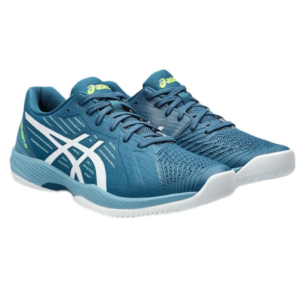 ASICS Solution Swift FF Men's Tennis Shoes - Lightweight Performance Court Shoes for Men in Teal/White | Perfect for Competitive Matches & Training Sessions