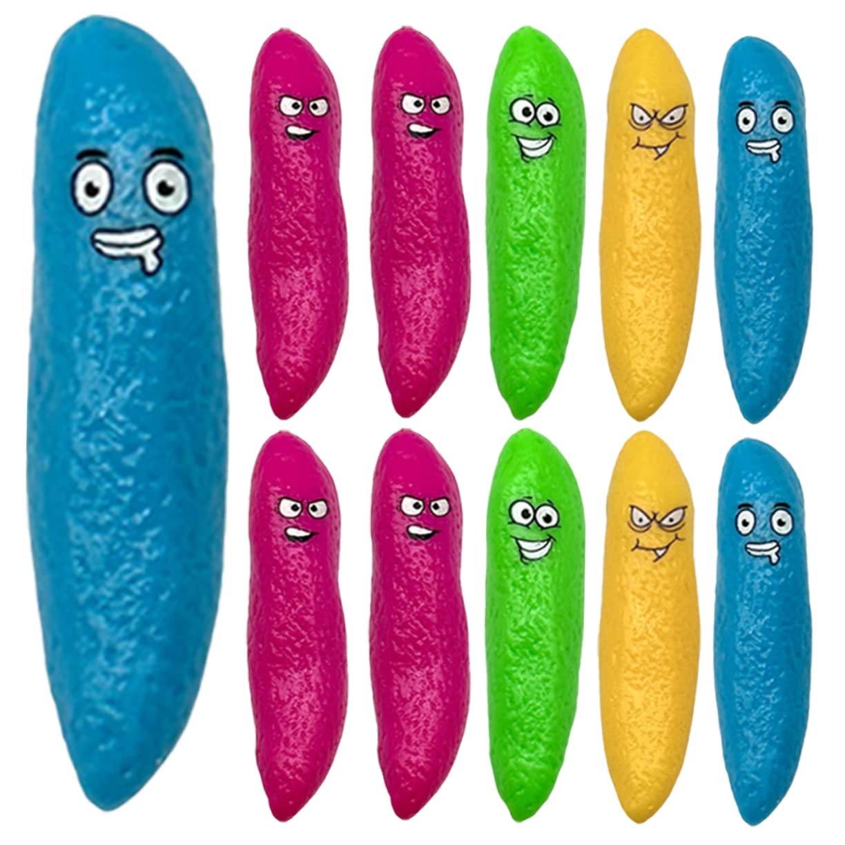 20pcs Durable TPR Fake Poop Finger Toys - Flying Poo Prank Gags, Halloween Party Supplies, Novelty Props for Kids, Perfect for Pranks, Parties, and Classroom Fun